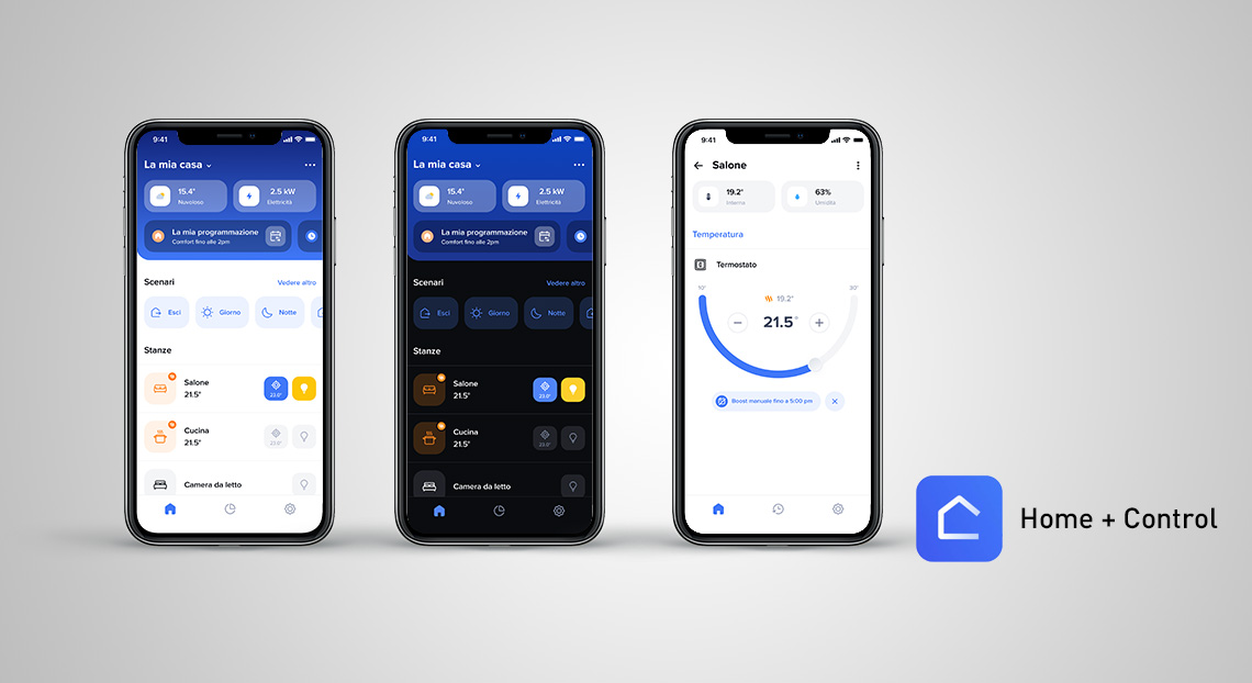 Rinnovamento grafico e funzionale di Home + Control