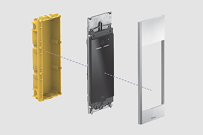 Installazione da incasso del modulo display A/V. 345000